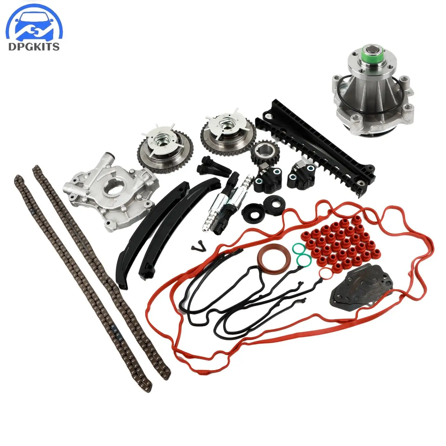 

DPGKITS Timing Chain Kit Oil+Water Pump Phasers VVT Valves For 5.4L Ford Lincoln Triton Lincoln Mark Navigator Car Accessories