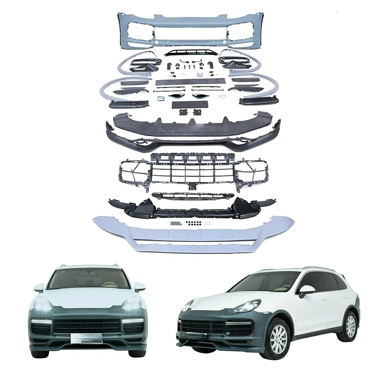 

Hot-selling FORCayenne958.1 2011-2014 Upgrade 2018 9Y0 Turbo Front Bumper Plastic BODYKIT