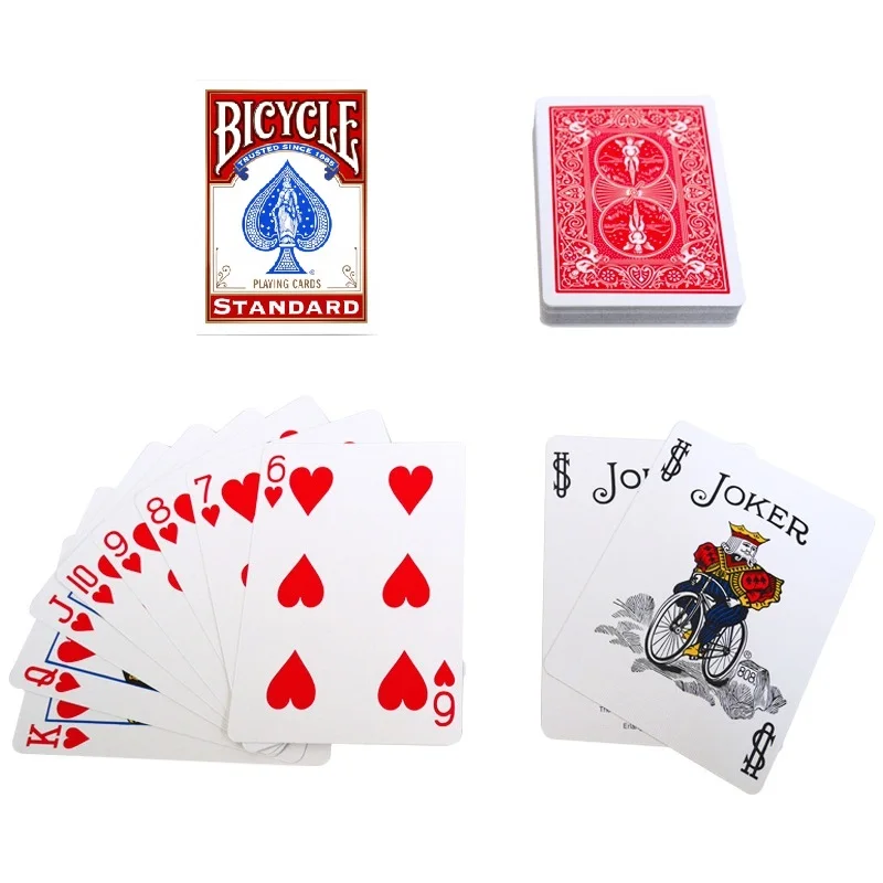 1pcs USA Native Bicycle Deck Red or Blue Magic Regular Playing Cards Rider Back Standard Decks Magic Trick 808 Sealed Decks