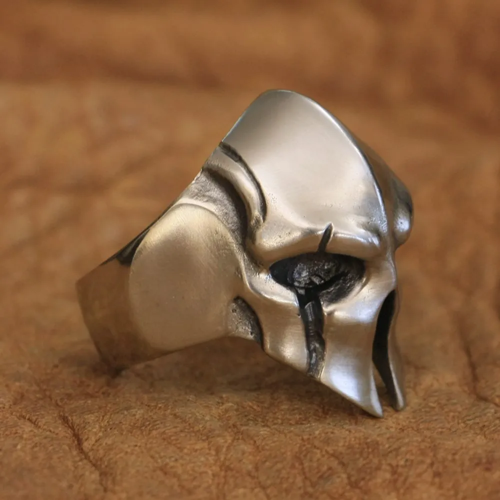 

LINSION Horsemen of Apocaly Cupronickel Ring Мужское байкерское кольцо в стиле рок-панк для шлема CP08 Размер США 7 ~ 15