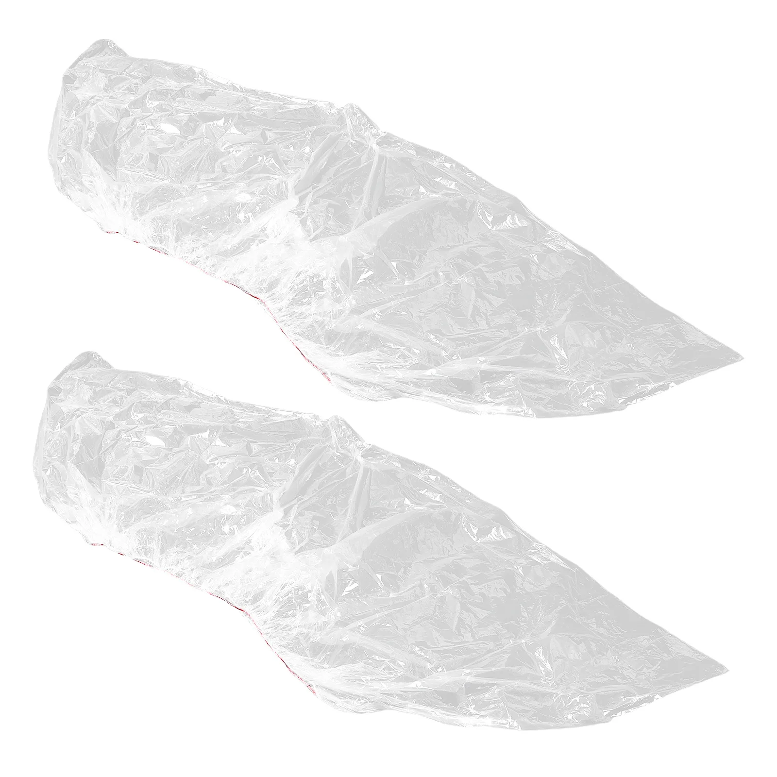 

2Pcs Motorcycle Rain Cover Transparent Waterproof Plastic Sun Protection Outdoor Cover for Bikes Electric Scooters