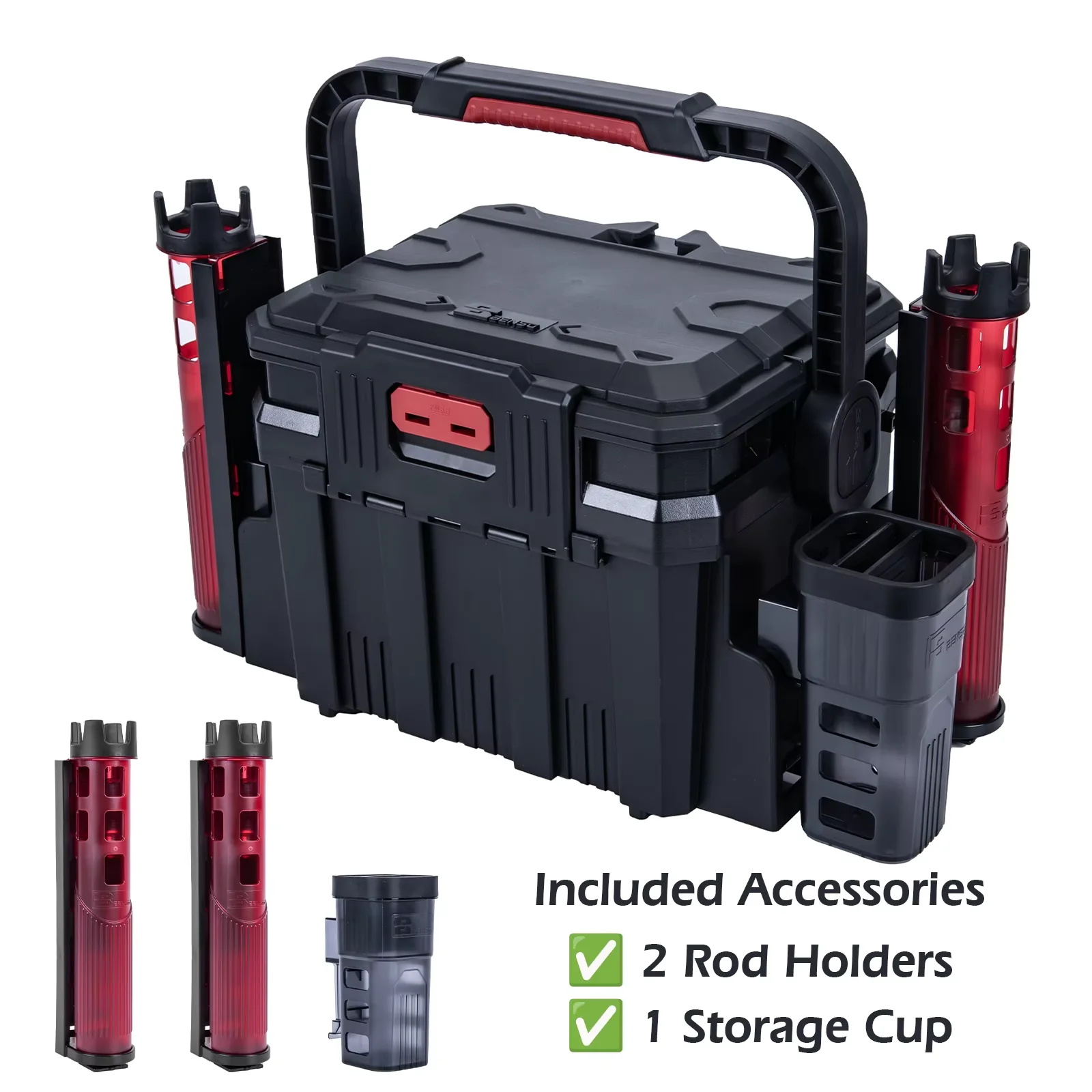 

Goture Thickening Tackle Box with Rod Holders High Quality Fishing Accessories Organizer Multi-function Lure Live Fish Bucket