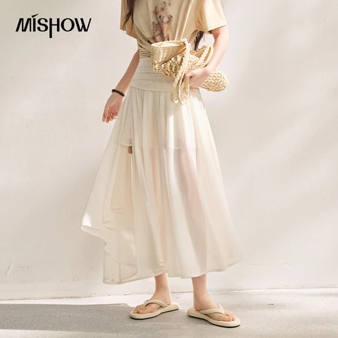 MISHOW Шифоновая юбка  MXF24B2505