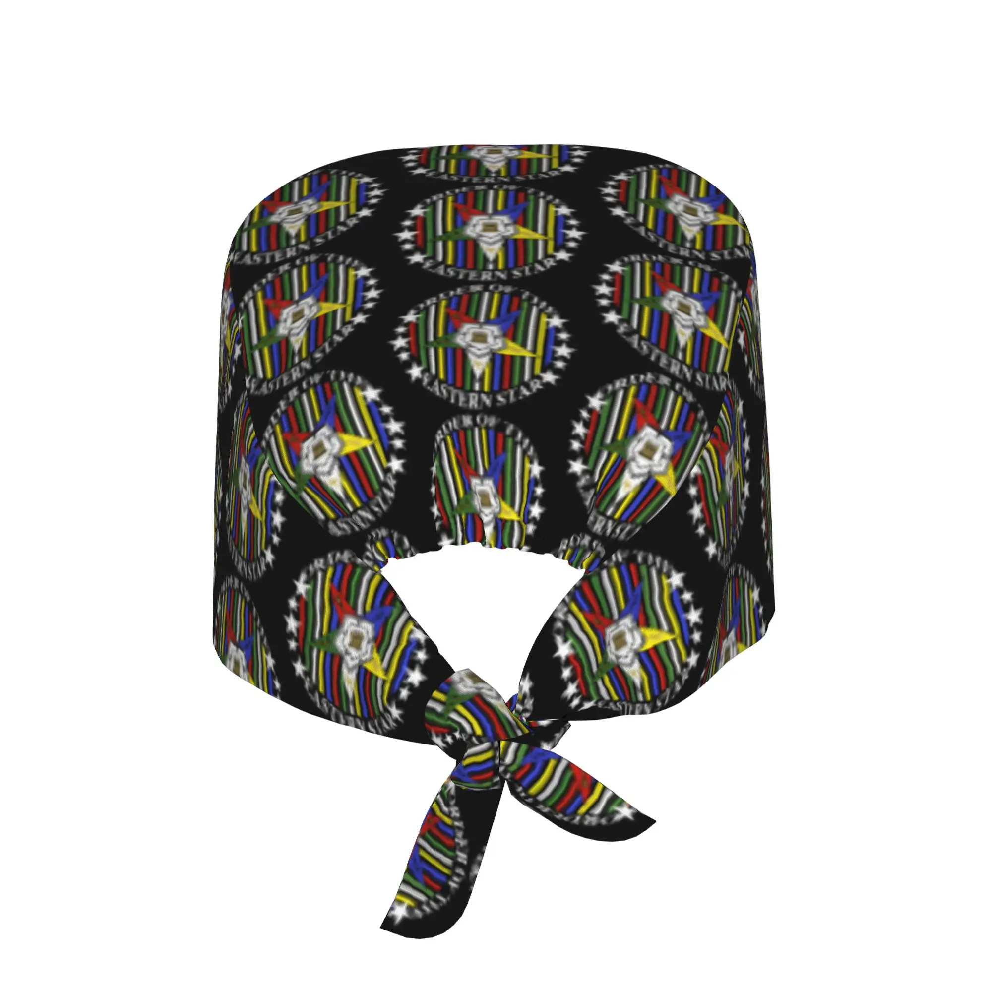 OES Order Of The Eastern Star Logo Circle Cleaning Working Cap Cool Unisex  Scrub Cap Surgicals Hat Nurse Scrubs Hat For Dentist
