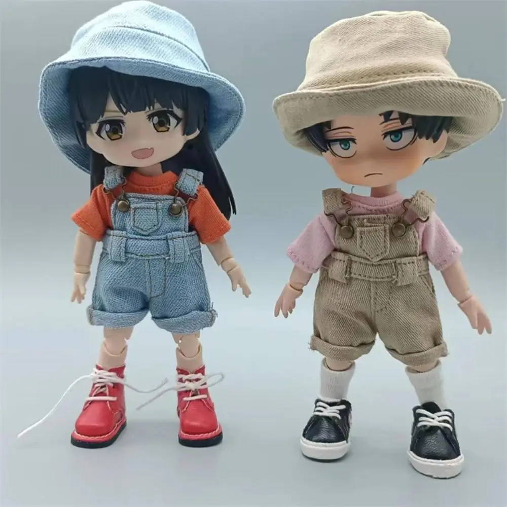 Casual Wears OB11 Denim Pants Playing House Dress Up Doll Clothes Overalls Outfit Cotton Doll Jeans Pants Obitsu11