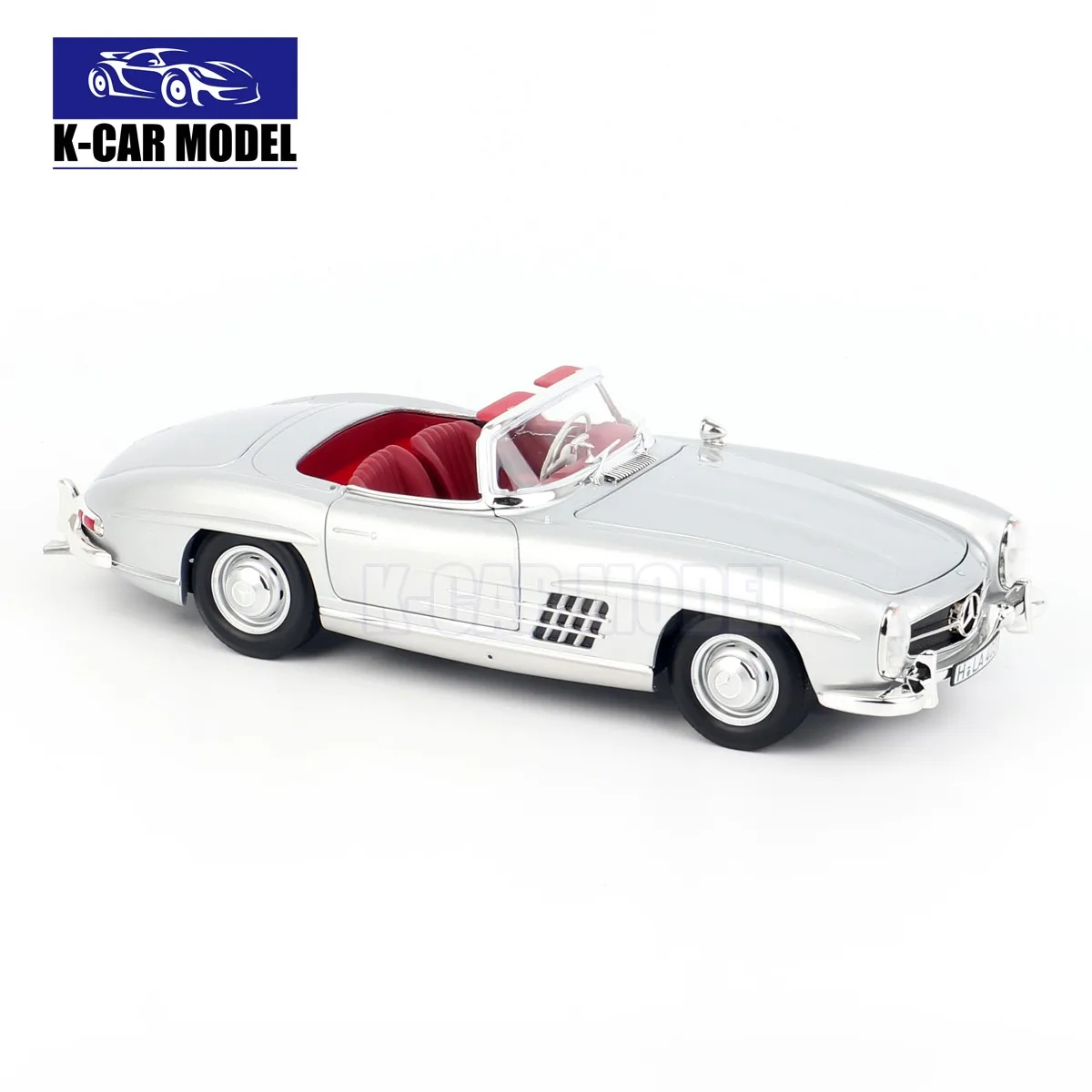 NOREV 1/18 300SL 300 SL 1957 Roadster Silver Diecast Model Toys Car Gifts For Husband Boyfriend Father