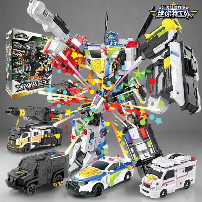 miniforce-5-in-1-super-cops-justice-titan-robot-trasformabile-5-veicoli-in-1-modello-mini-force-action-figure-giocattolo