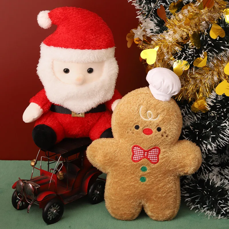 Kreative Weihnachten Serie Puppe Lebkuchenmann Weihnachtsmann Schneemann Weihnachtsbaum Glocke Kerze Stofftier Weihnachten Homedecor Spielzeug