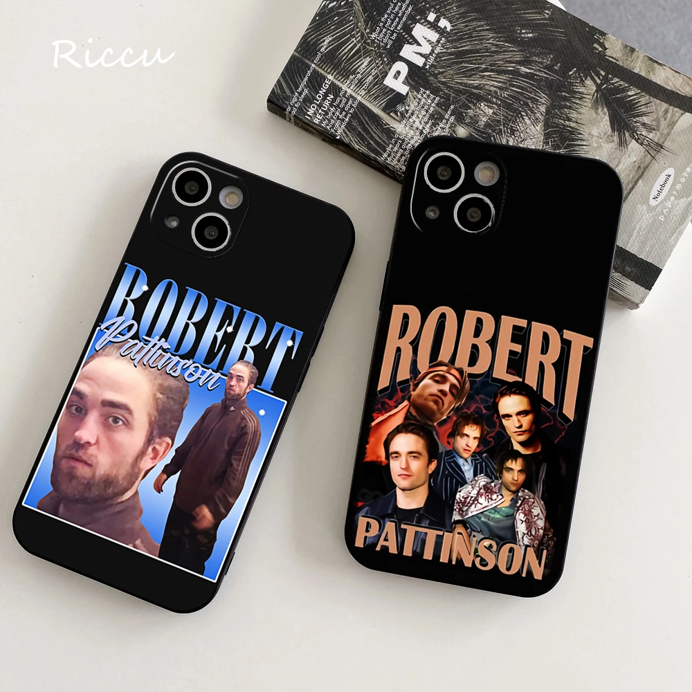 Funny Robert Pattinson Standing Meme Phone Case For IPhone 16 promax 15promax 14pro  13promax iphone 12 15plus Covers Silicone