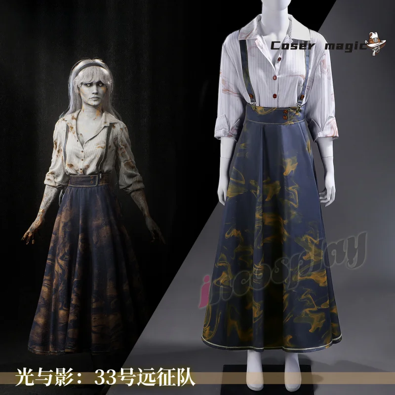 

Игра Clair Obscur: Экспедиция 33 Клара, карнавальный костюм, униформа на Хэллоуин, карнавал, вечеринку, Рождество, ролевая одежда, одежда