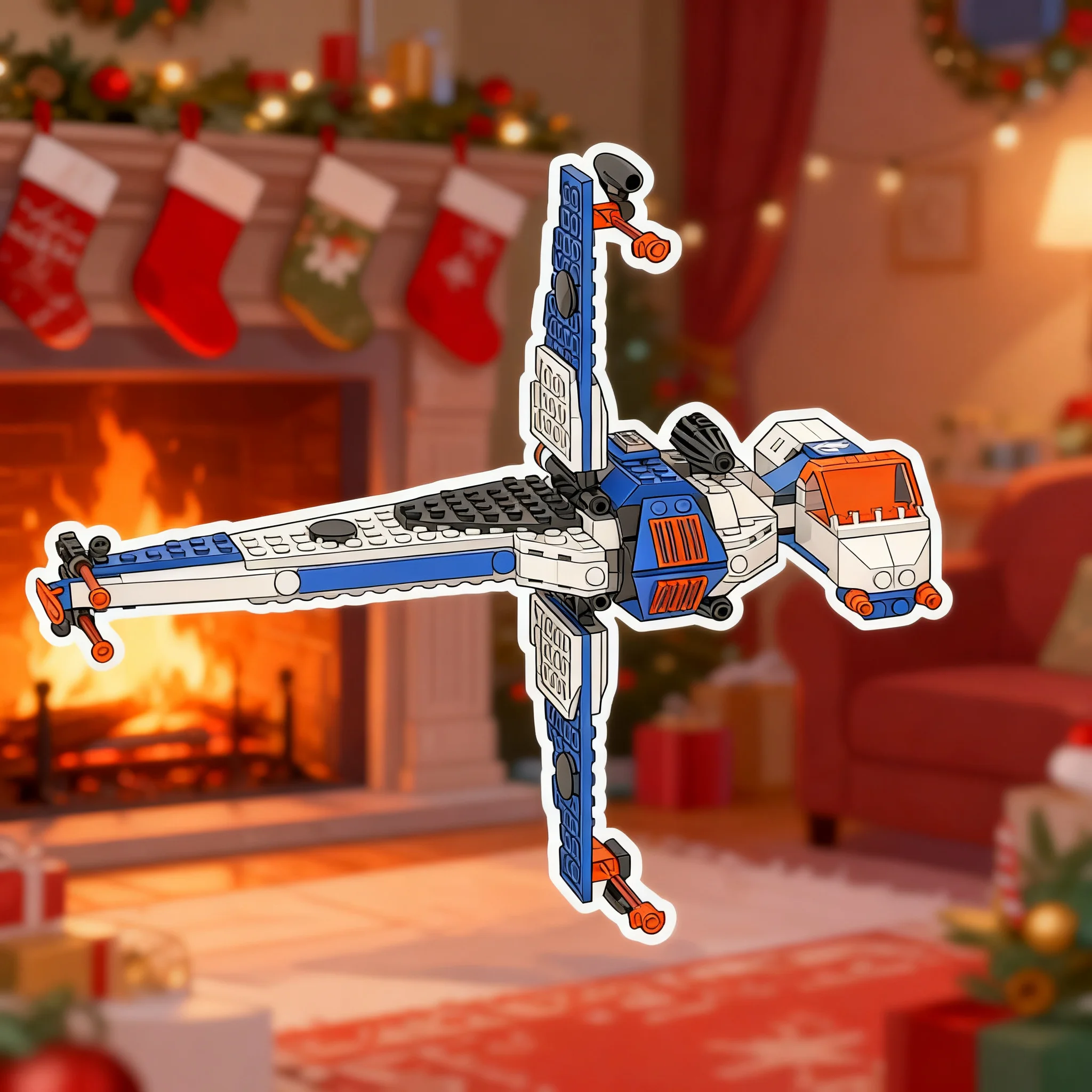 368pcs MOC Ice Planet B Shaped Starfighter Star Battle Model Building Blocks Toys Construction Christmas Gifts Idea Brick Kids