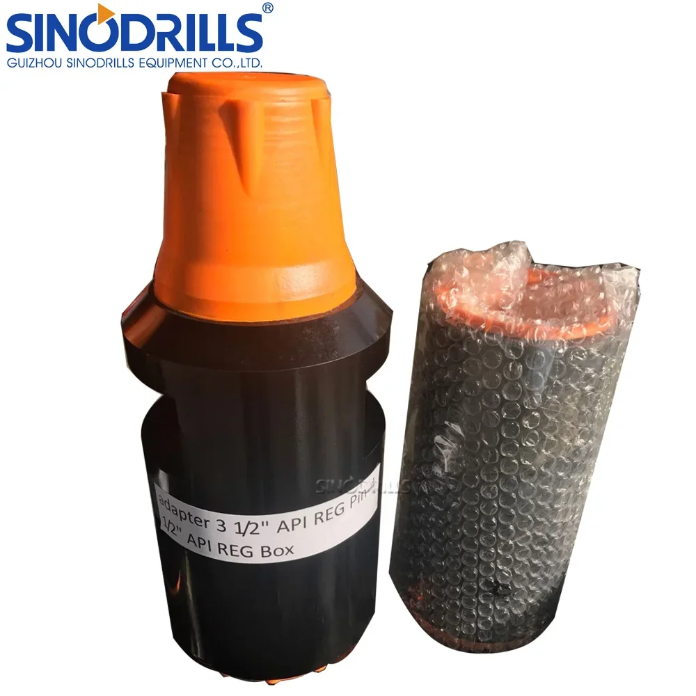 Sinodrills API Thread Connector Solid Bar Female Male Pipe Adapter for Mining Alloy Steel Carbide PDC Cutter