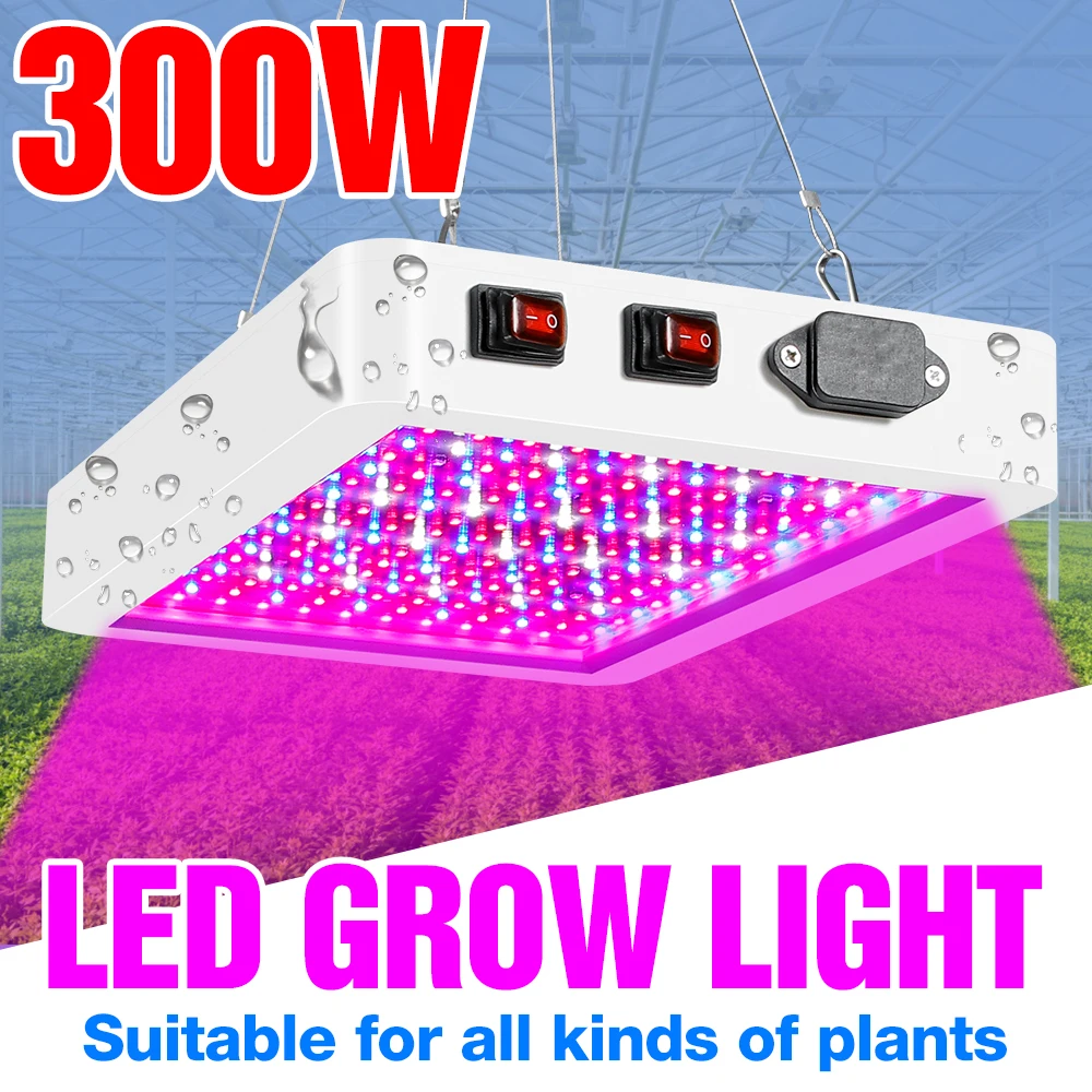 

Indoor Plant Growth Lamp LED Light For Plants Full Spectrum 300W 500W Phyto Lamp Hydroponics Seedlings Flower Fitolamp Grow Tent