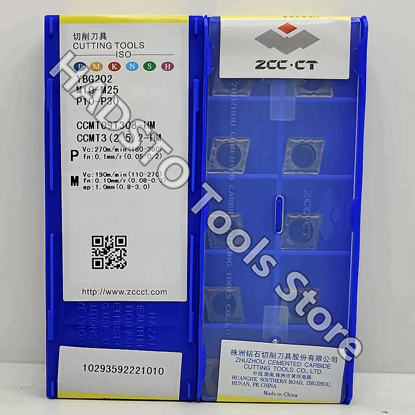 

CCMT09T308-HM YBG202 CCMT09T308-HM CCMT09T308 CCMT32.52 ZCC.CT CNC carbide inserts Turning inserts For Steel, Stainless steel