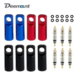 Deemount 2 in 1 Presta Caps F/V Valve Core Overhaul Install Tool CNC Anodized Alloy Light Weight Bicycle Valve Nipple 10/4/2PCS