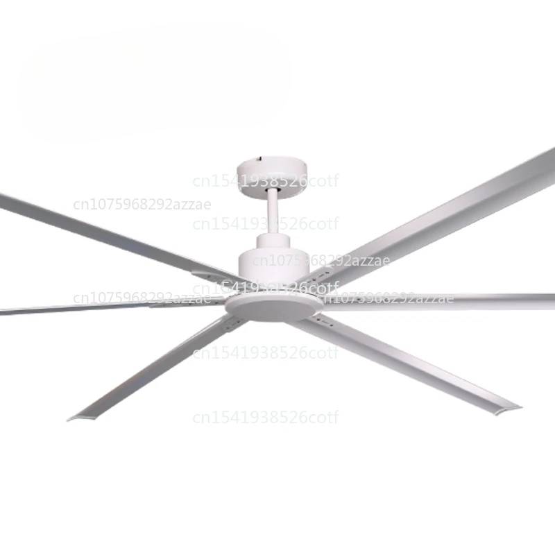 Grand Ventilateur De Plafond Industriel De 120 Pouces, 6 Pales En Aluminium, Moteur À Courant Continu, Grand Ventilateur