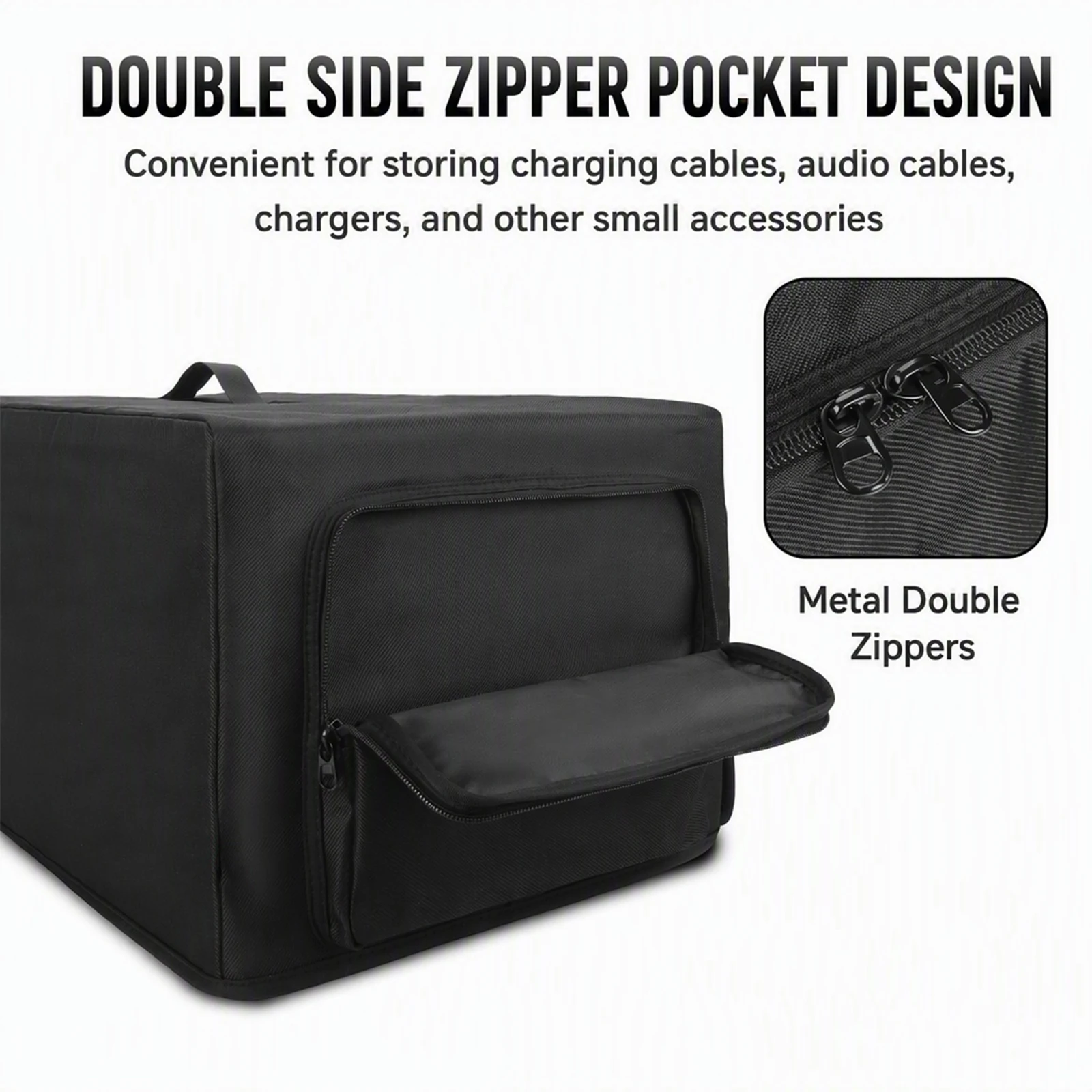 Guitar Amp Head Protective Bag for Peavey 6505 1992 Original Dual Side Pockets Nylon Dust Cover