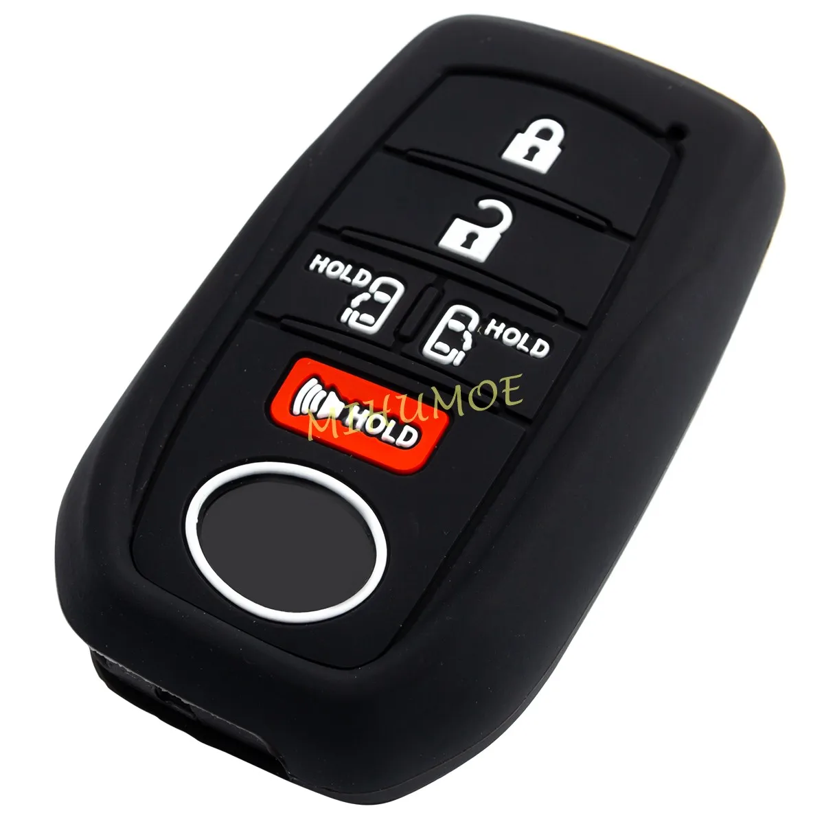 

Для Toyota Sienna 2021-2025: силиконовый чехол-накладка для автомобильного ключа с 5 кнопками, брелок-держатель, аксессуары