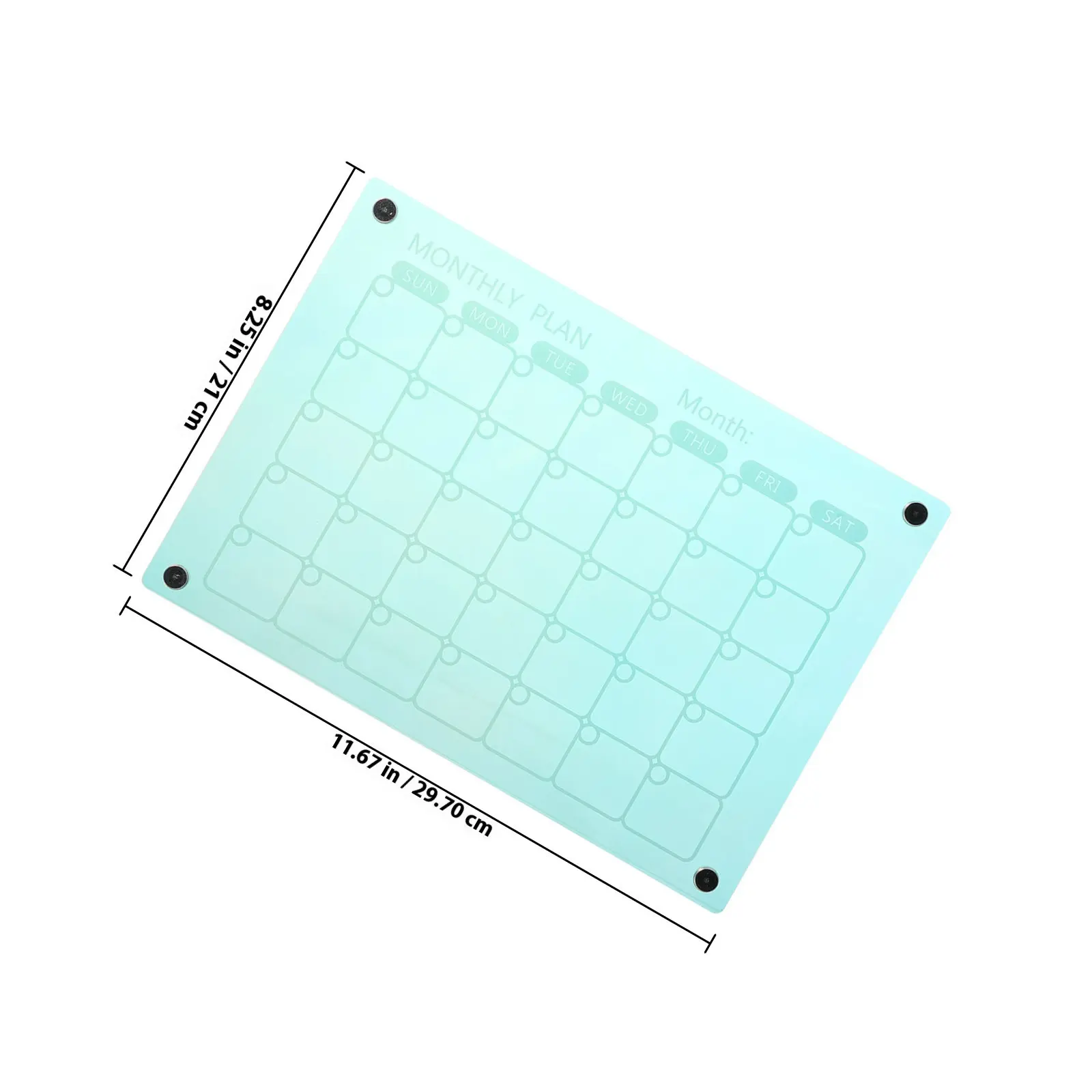Magnetic Acrylic Dry Erase Board Monthly Planner Kitchen Schedule Fridge Calendar Whiteboard Magnetic Refrigerator Calendar