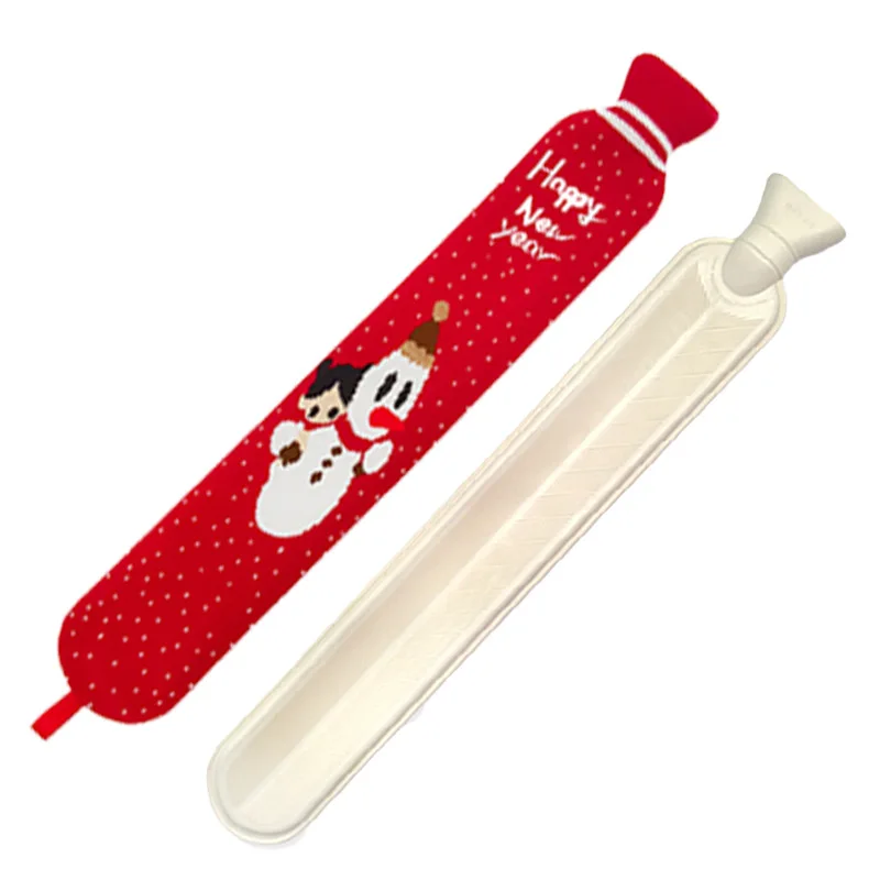 New Longer Length Water Filling Hot Water Bottle - Winter Bed Warmer Essential for Bedroom Warmth