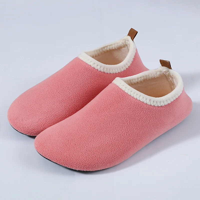 Pantuflas inverno peluche bambino pantofole in cotone antiscivolo scarpe da casa ragazzo scarpe da pavimento addensate ragazza calzini per la prima