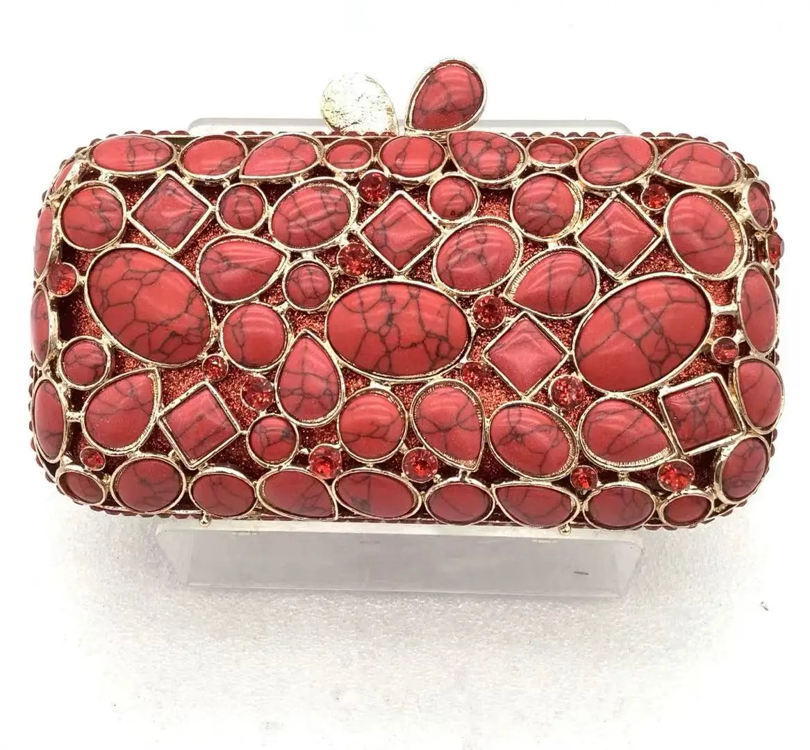 

XIYUAN новые камни, роскошная дизайнерская сумка, женская красная/розовая вечерняя сумка со стразами, женские свадебные клатчи, вечернее платье, кошелек