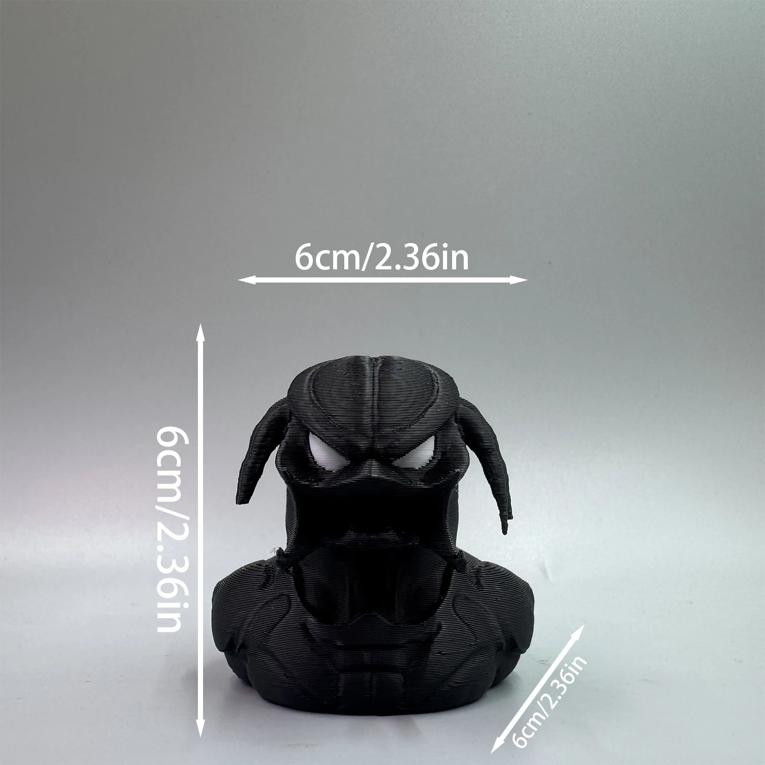 1pc Dark Style Alien Duck Figurine, suitable for artistic desktop display & elegant study decor