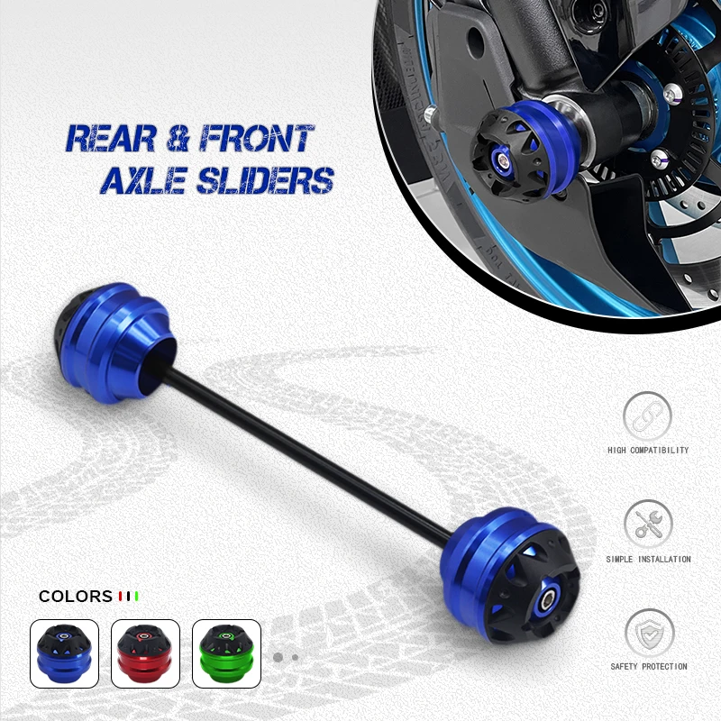

Motorcycle CBR 650R 650F Front Wheel Axle Drop Ball Shock Absorber Crash Sliders Pad For CBR650F CBR650R 2014-2025 2024