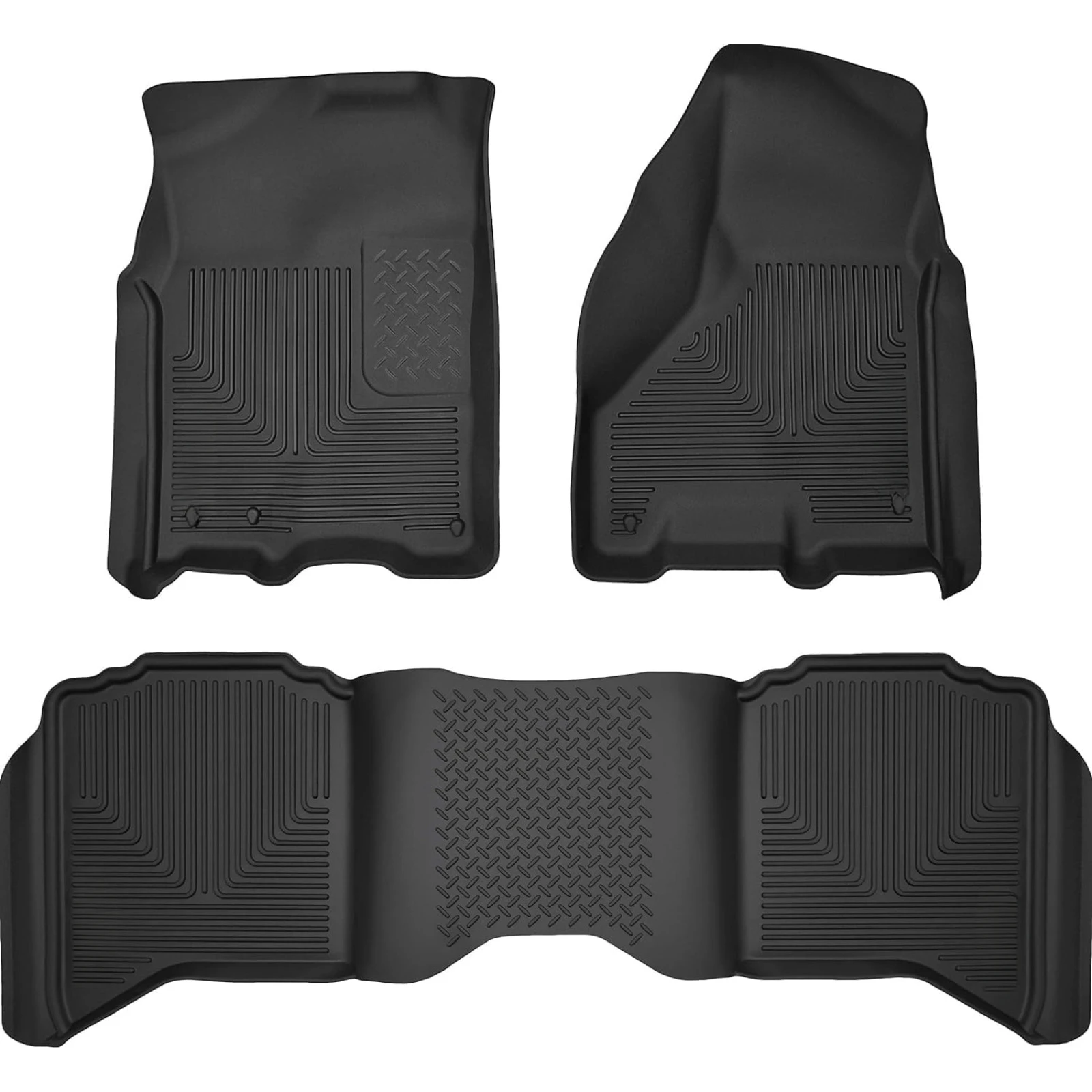 US  Husky Liners Weatherbeater Floor Mats | Fits 2009 - 2024 Ram 1500 (19-24 Classic Body only) Crew Cab; 2010 - 2018 Ram 2500/3