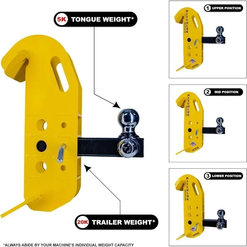 High-grade aluminum alloy rust-proof adjustable trailer arm, rescue modified trailer hook
