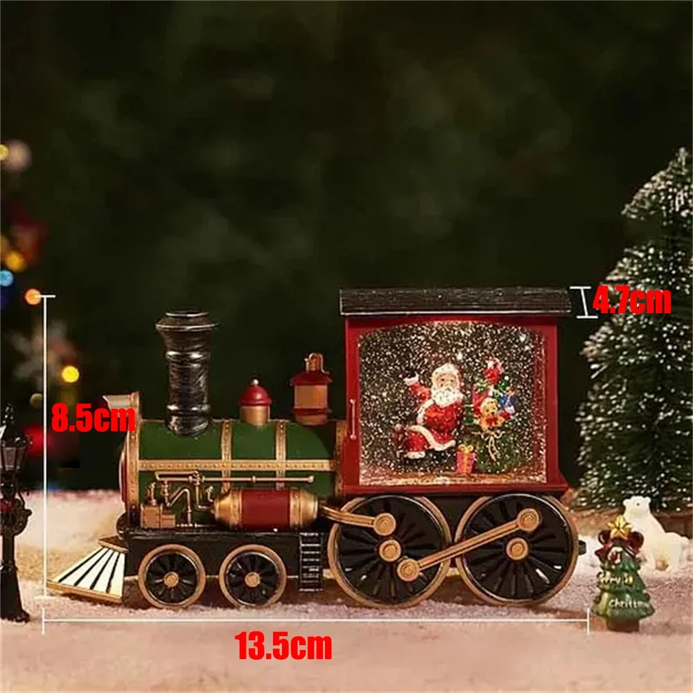 

Christmas Gift Train Crystal Ball Ornament ,Christmas Gift Christmas Eve Music Box Train Music Box Crystal Ball Ornaments