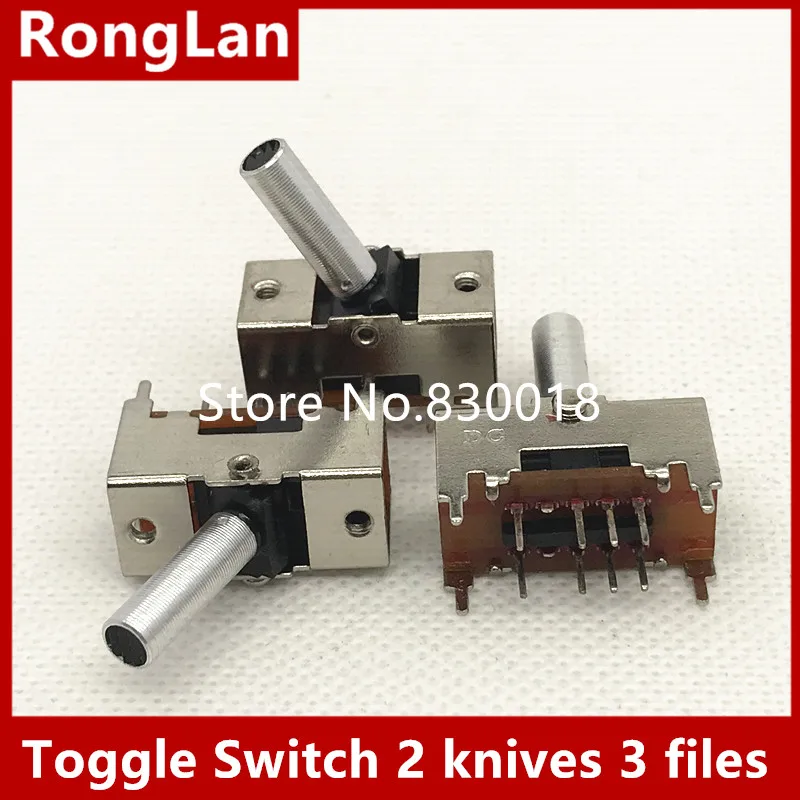 [SA]Imported Toggle Switch 2 knives 3 files 8PIN 15MM shaft --10PCS/LOT