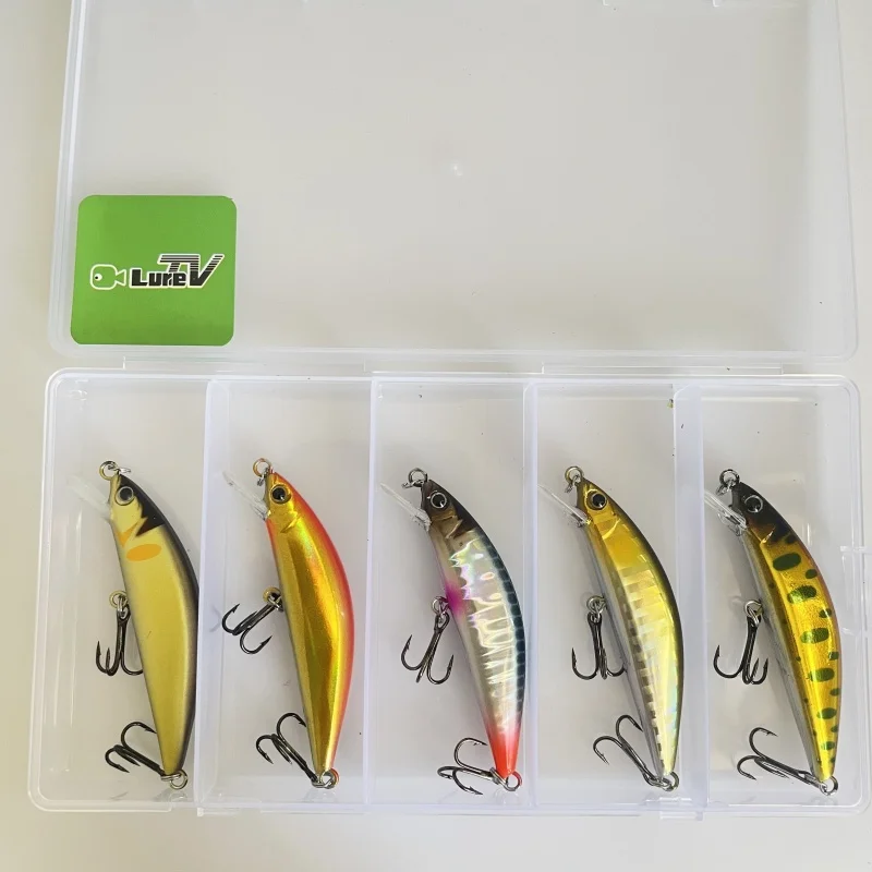 LURETV اليابان جاكال نفس النمط تيمون تريكورول تدفق الأساسية 55HW قوس قزح سمك السلمون المرقط أعلى الفم إغراء 5 قطعة #6
