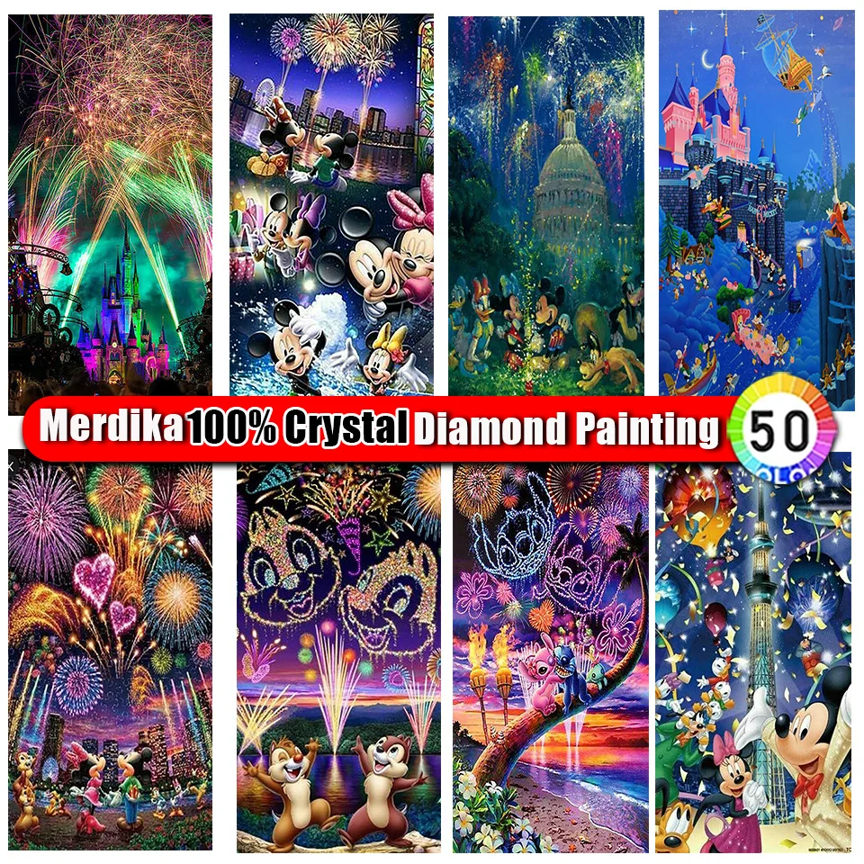 

Picture Size 100% Crystal Diamond Painting Mickey Mouse Disney DIY 5D Diamond Mosaic Embroidery Rhinestone Home Decor New 2024