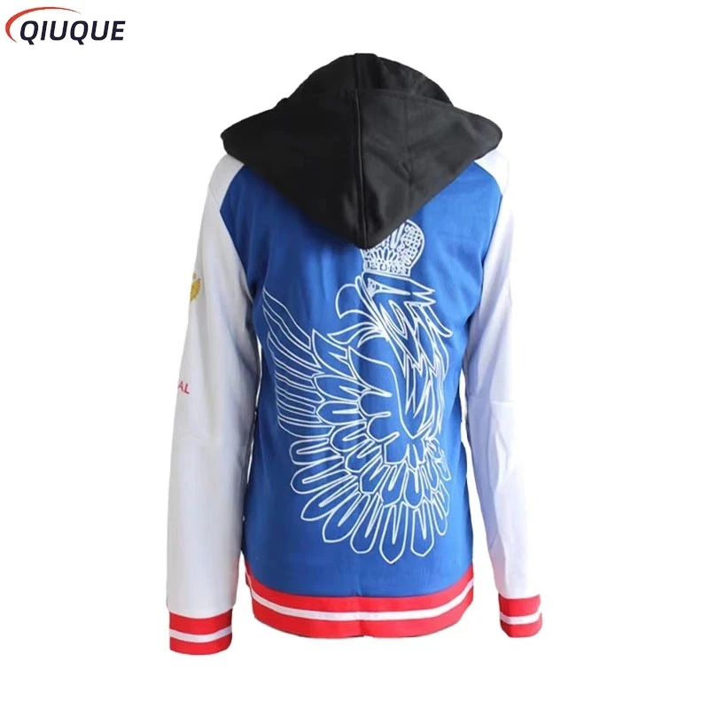 Yuri Plisetsky Cosplay Hot Anime YURI!!! on ICE Cosplay Costume Yuri Blue Jacket Coat Unisex Daily Sportswear Fake False 2 piece view 3