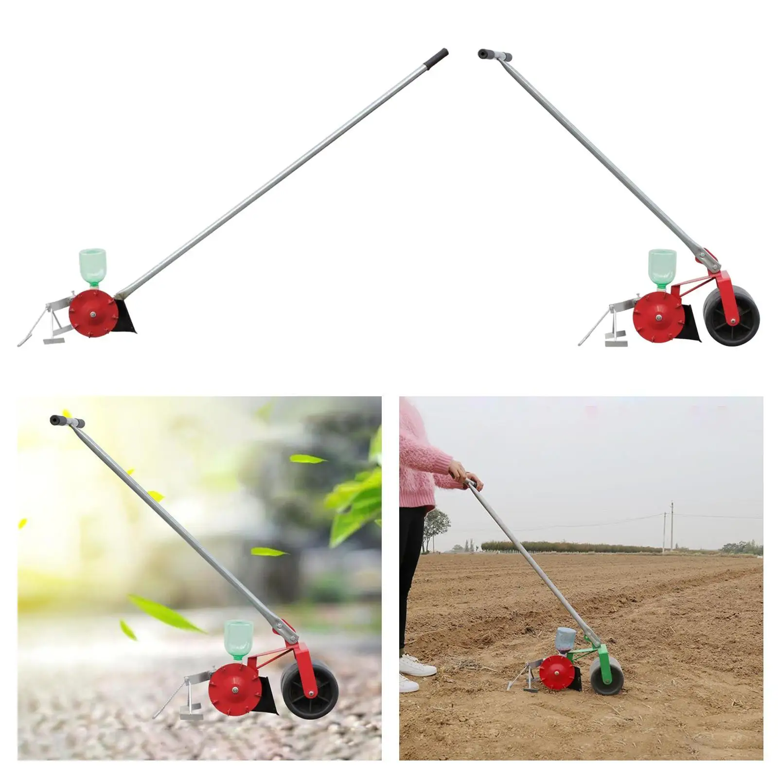 

Hand Push Seeder Gardening Tools Automatic Versatile Hand Tool Seed Sower Reusable Small Planter Accessory Wear Resistant