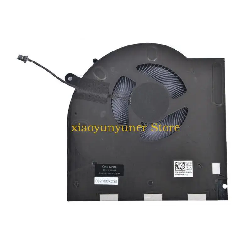 P9JB New CPU GPU Cooling Fan Heat Sink for Alienware M17 M17 P45E CPU GPU Cooling Fan 0CNV63 0H5TYJ 12V Cooler
