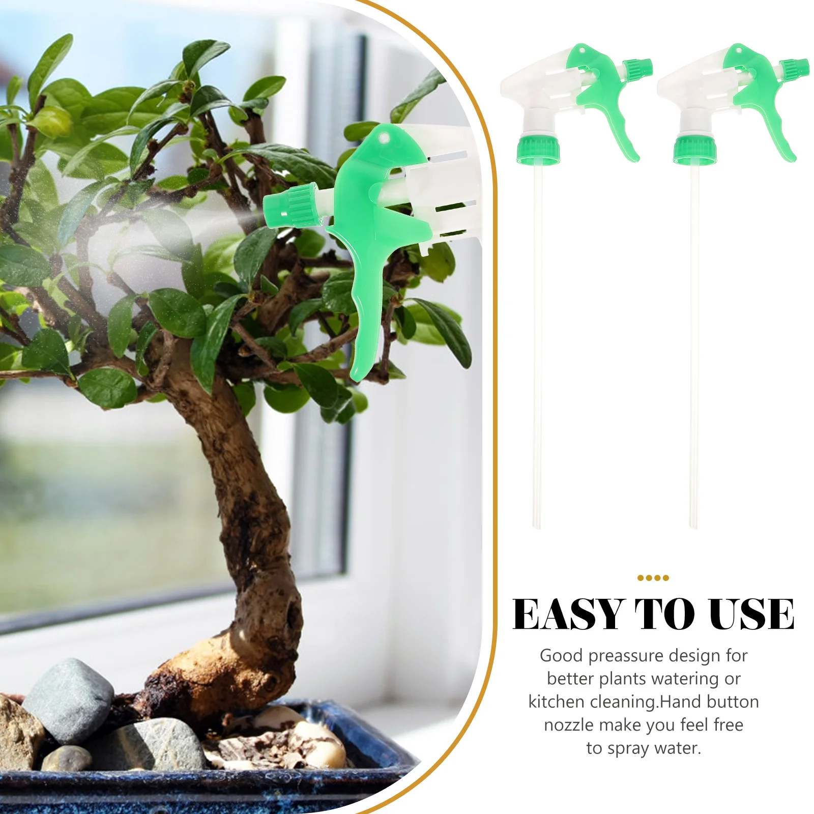 10 قطعة فوهة زر اليد فوهات المياه مريحة تثبيت تصميم القش الطويل لتنظيف فوهات المياه البستنة