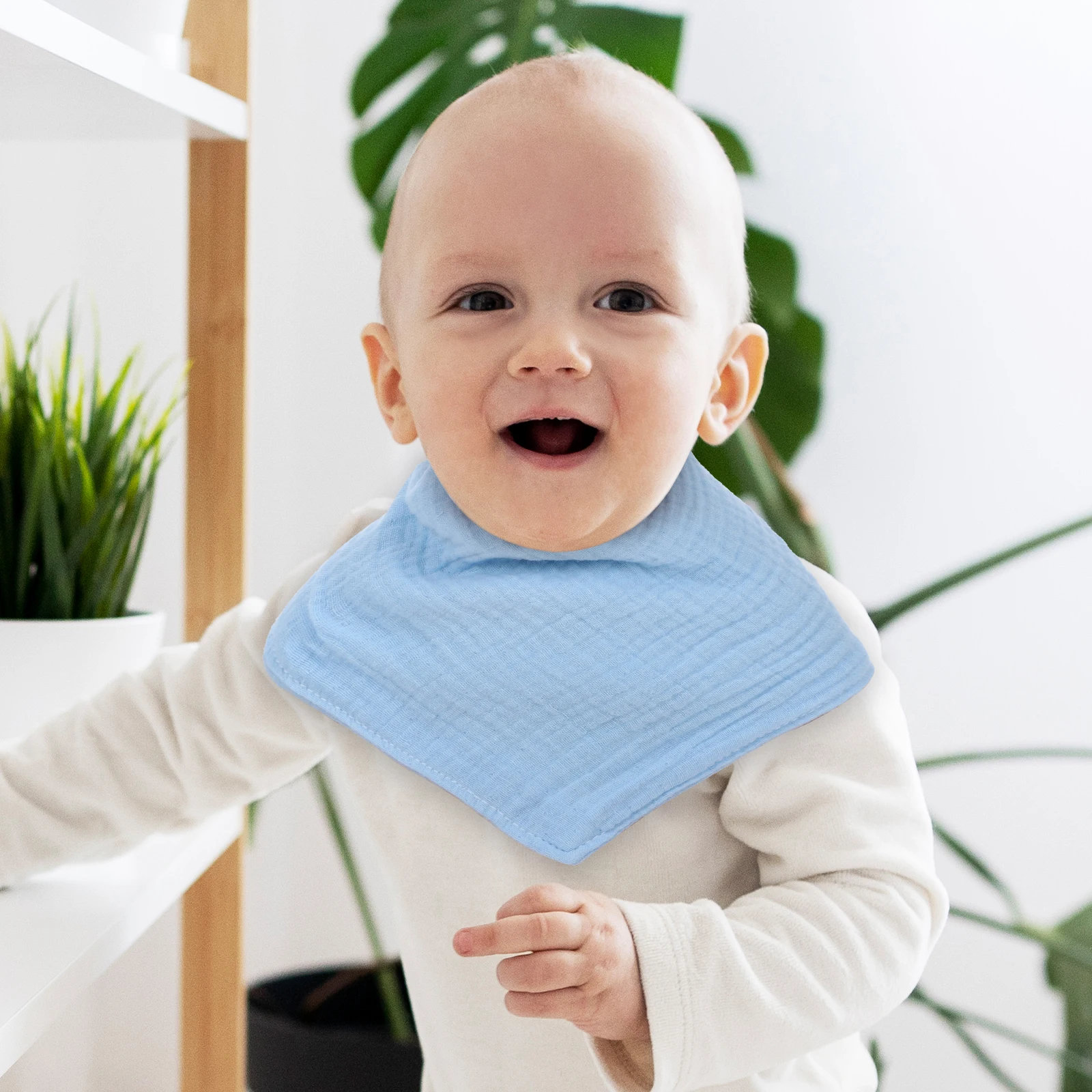 

2Pcs Baby Bibs Cotton Bandana Soft Triangular Drool Bibs Adjustable for Infant Mealtime Use Bandana Bib Drool Bib