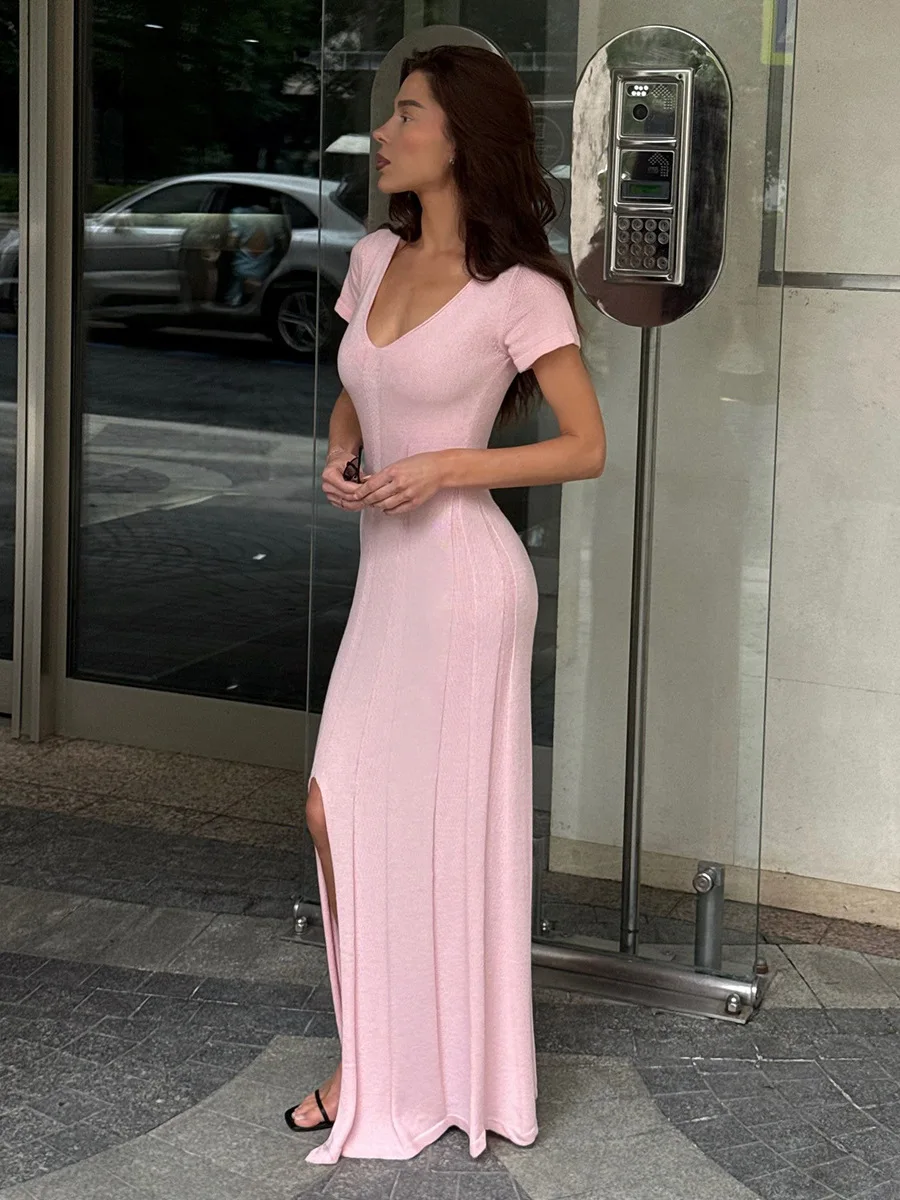 summer slim knit dress long Iwrich Long Bodycon Dresses for Women Casual Crewneck Sleeveless Stretchy Ribbed Knit Dress Summer Slim Fit Tank Dress Grey L, Women's, Size: Large,