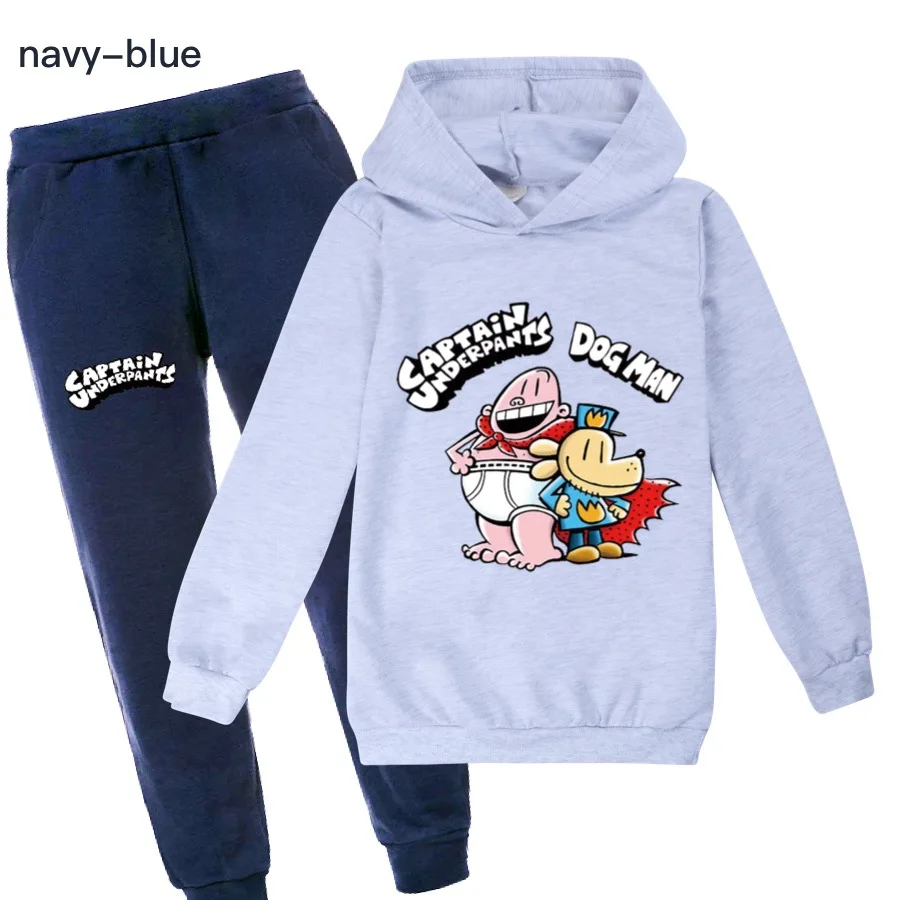 Captain Underpants dogman Clothing Sets Children Fashion Hoodies And Pant Set Kids Clothing Spring Autumn Sports Suit Tracksuit