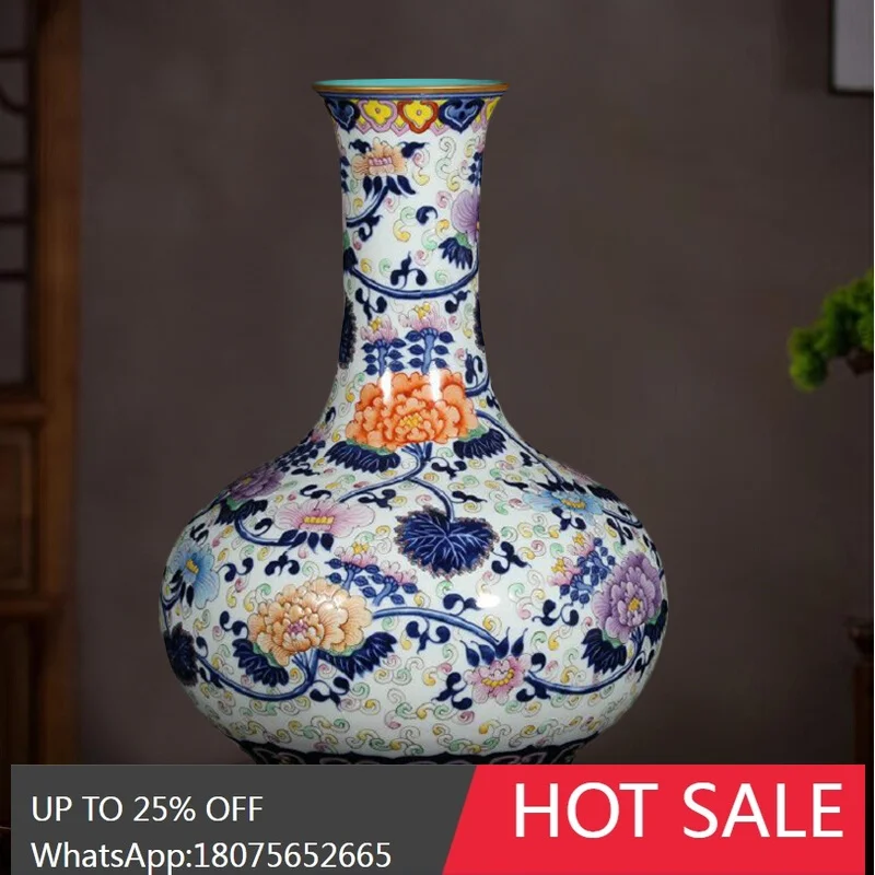 

SGF Jingdezhen hand-painted blue and white porcelain living room high-end Bogu frame porcelain