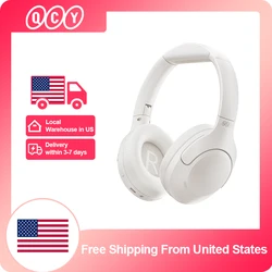 QCY H3 Lite ANC Wireless Headphones Active Noise Cancelling Over Ear Headset Bluetooth 5.3 Earphones 40mm Driver HiFi Sound 60H
