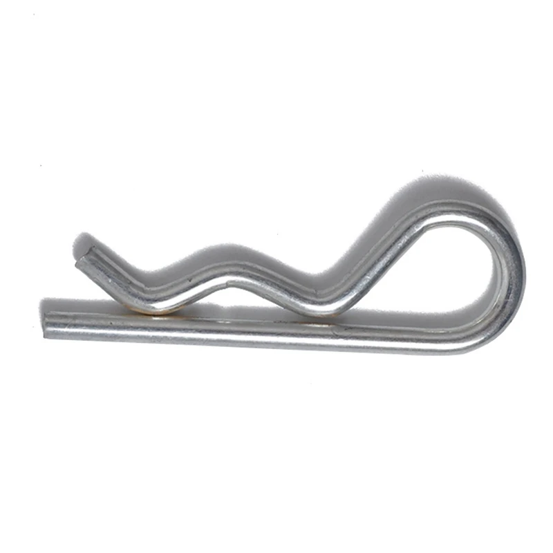 200PCS M1 M1.2 M1.5 M1.8 M2 M2.5 Steel R Type Spring Cotter Pin Wave Shape Split Clip Clamp Hair Tractor Pin For Car