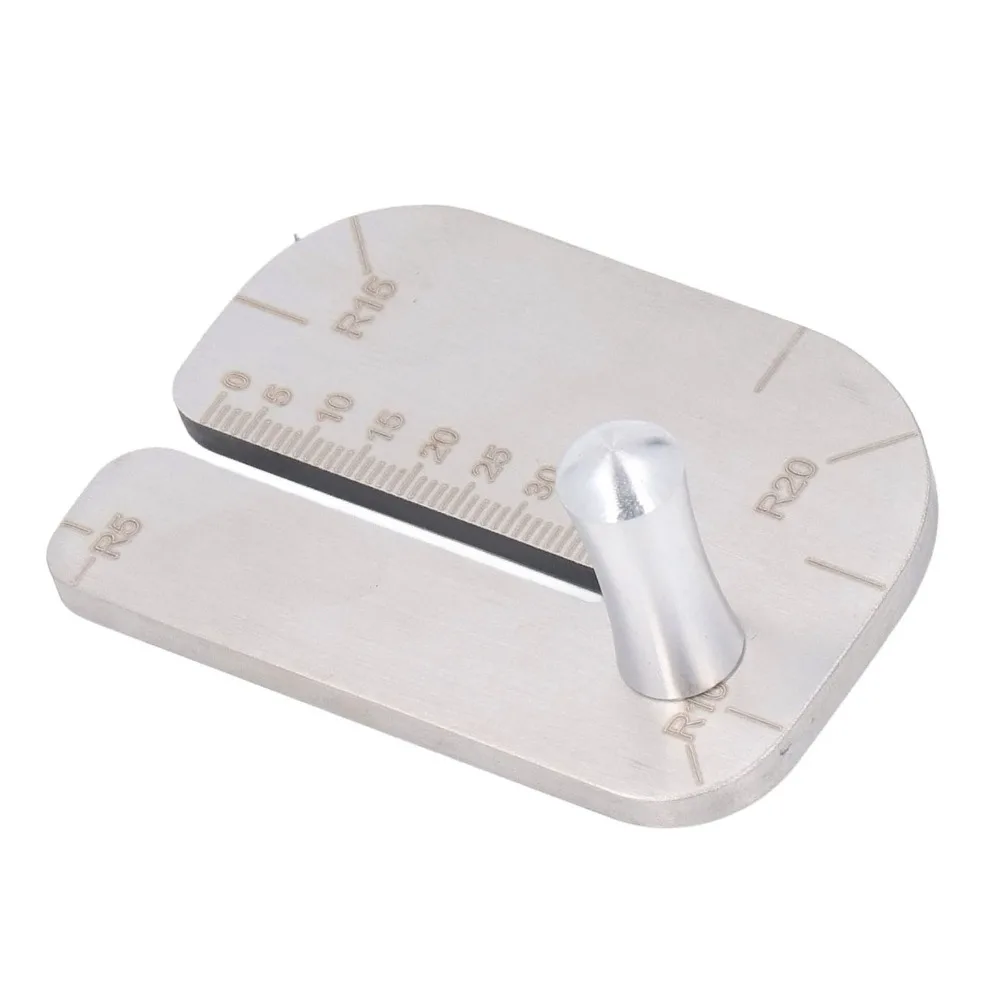 Stainless Steel Leather Stitching Aid Auxiliary Chopper Pull Up Pricking Iron Aid Leather Hole Punch For Leather Crafting