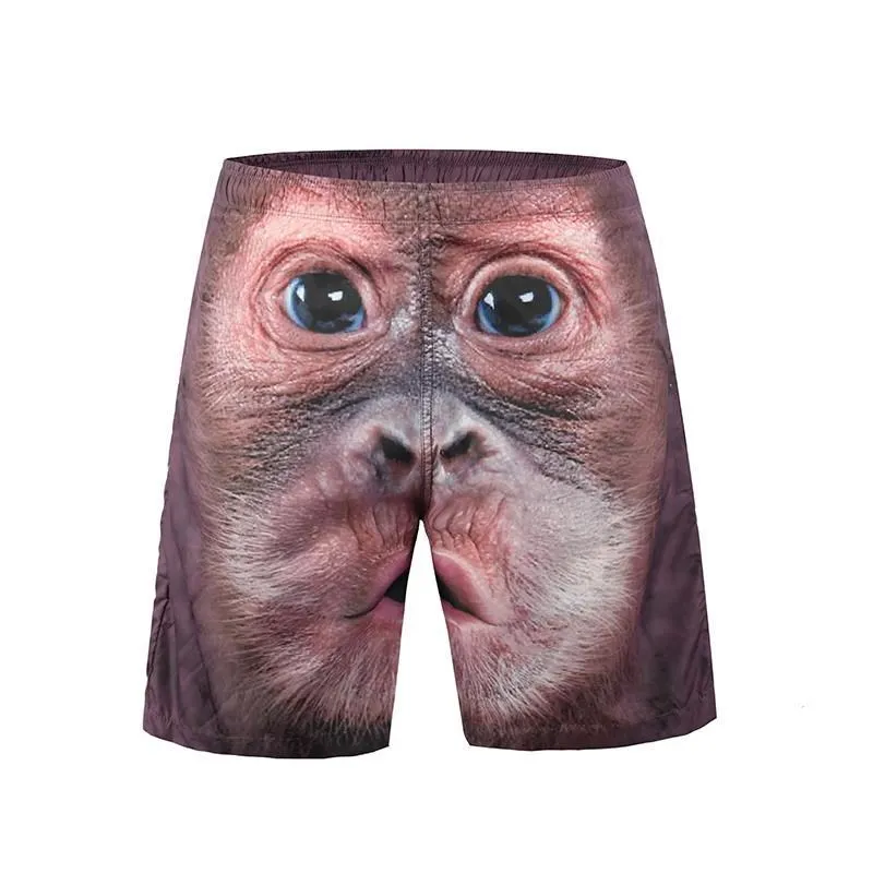 

Gorilla Vest Funny Gorilla over Barrier Slim Fit Vest Personalized Monkey 3D Animal Pattern Men's Set Spor Casual Outfit