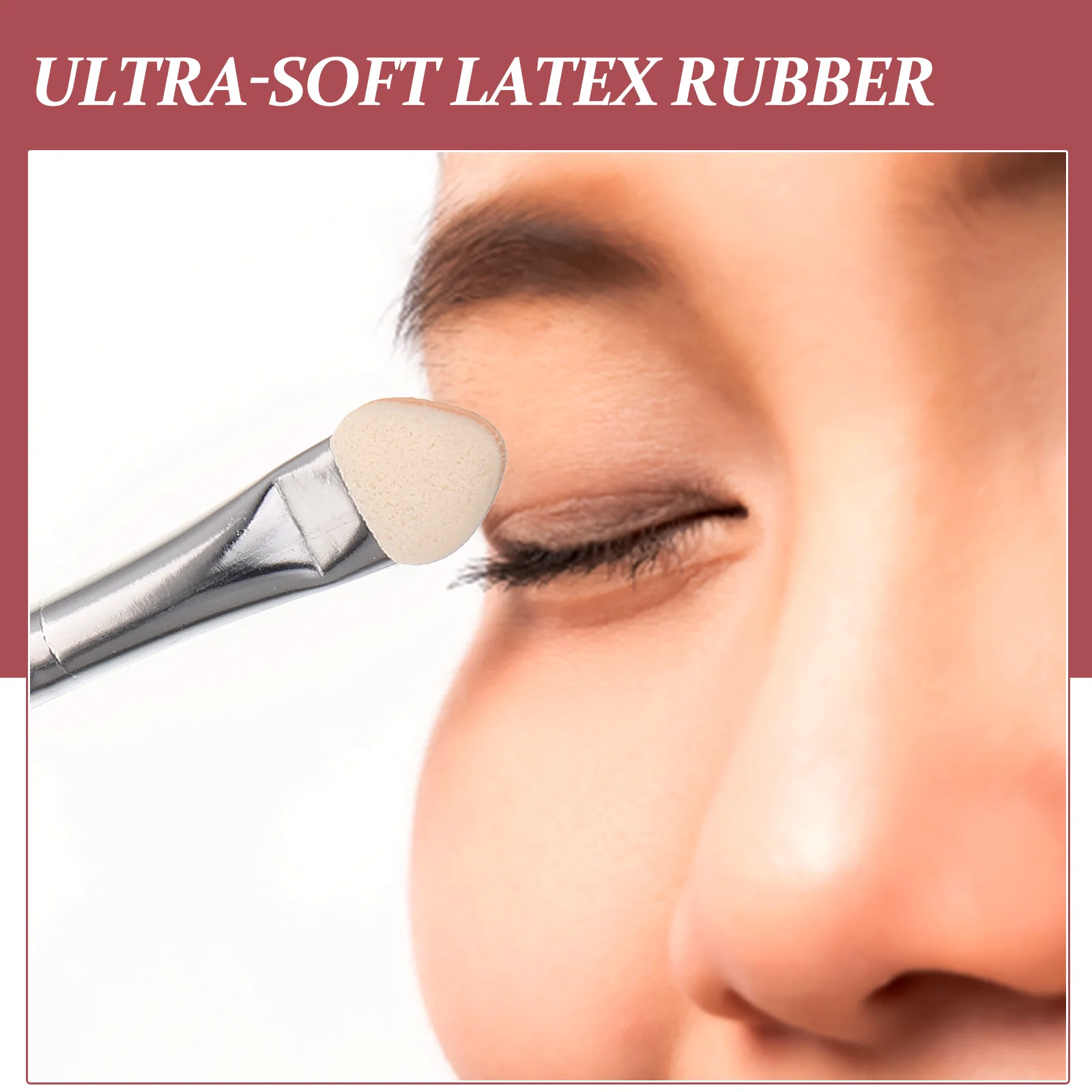 

Slim Handle Eye Shadow Brush Plastic Latex Foam Soft Comfortable Makeup Tool Women Girls Cosmetics Blending Brush Professional