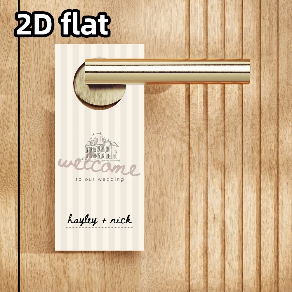 Personalized Wedding Door Hangers and Reserved Room Signs, Custom Room Assignment Door Tags for Wedding, Hotel, Airbnb