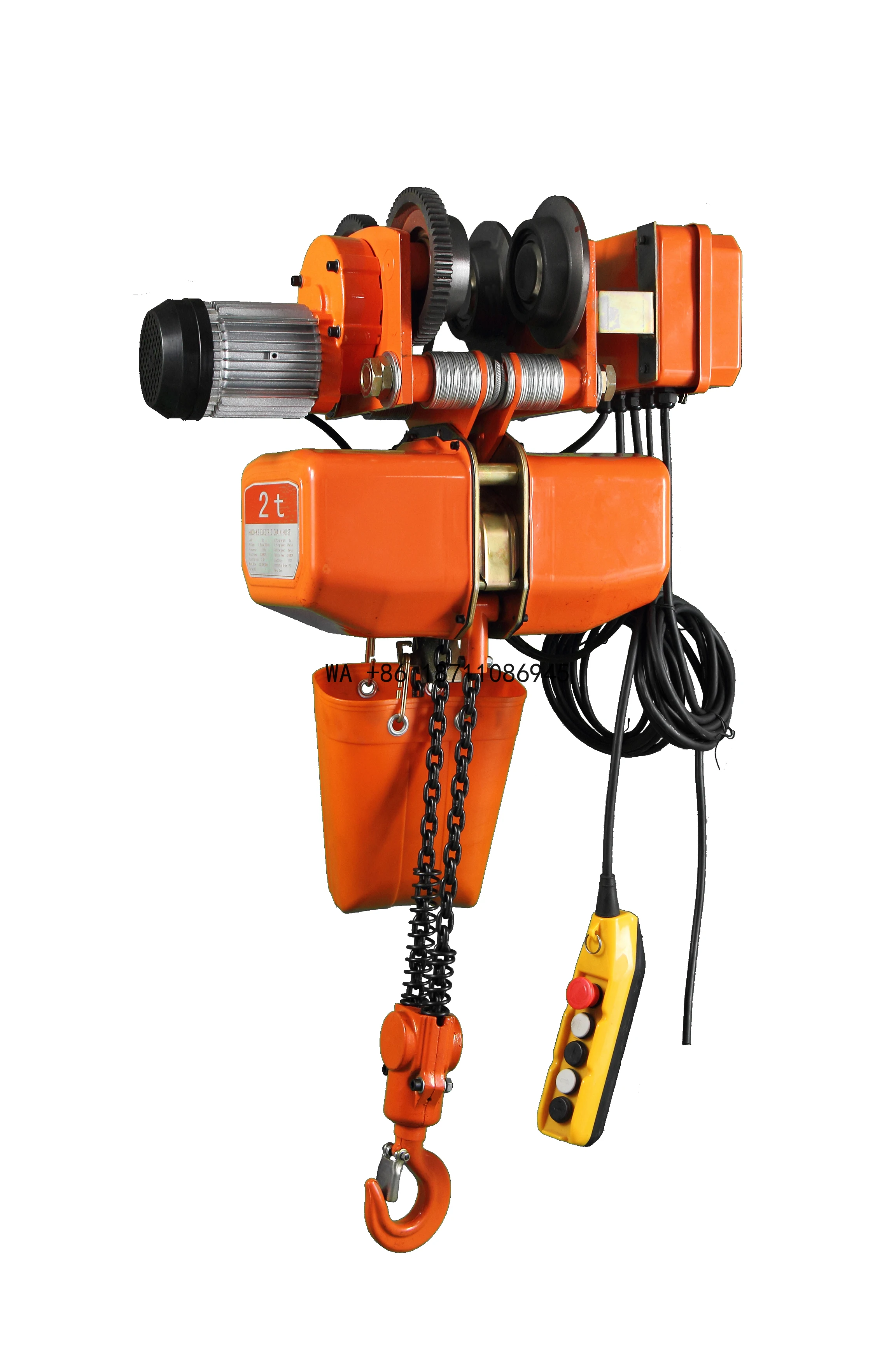 1TON 6M Lift 3-Phase Wire Rope Electric Hoist with Trolley HHDD-K1