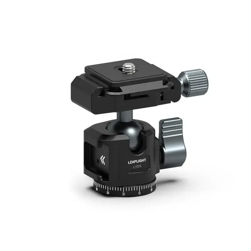 Tripod Heads Hot Shoe 1/4 Screw Hole Tripod Mount Camera Head Adapter Ball Head 360 Panoramic Phone Holder Universal Ballhead